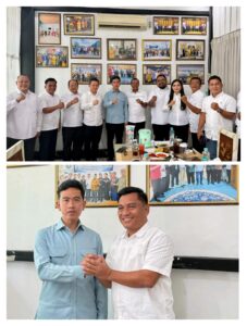 Keluarga Besar DPW PSI Riau dan DPD PSI Rokan Hilir Menyambut Kedatangan Makan Bersama Wapres Gibran Rakabuming