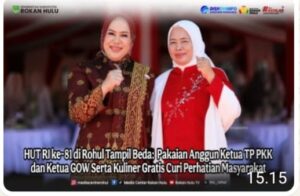 HUT RI ke-81 di Rohul Tampil Beda: Pakaian Anggun Ketua TP PKK dan Ketua GOW Serta Kuliner Gratis Curi Perhatian Masyarakat